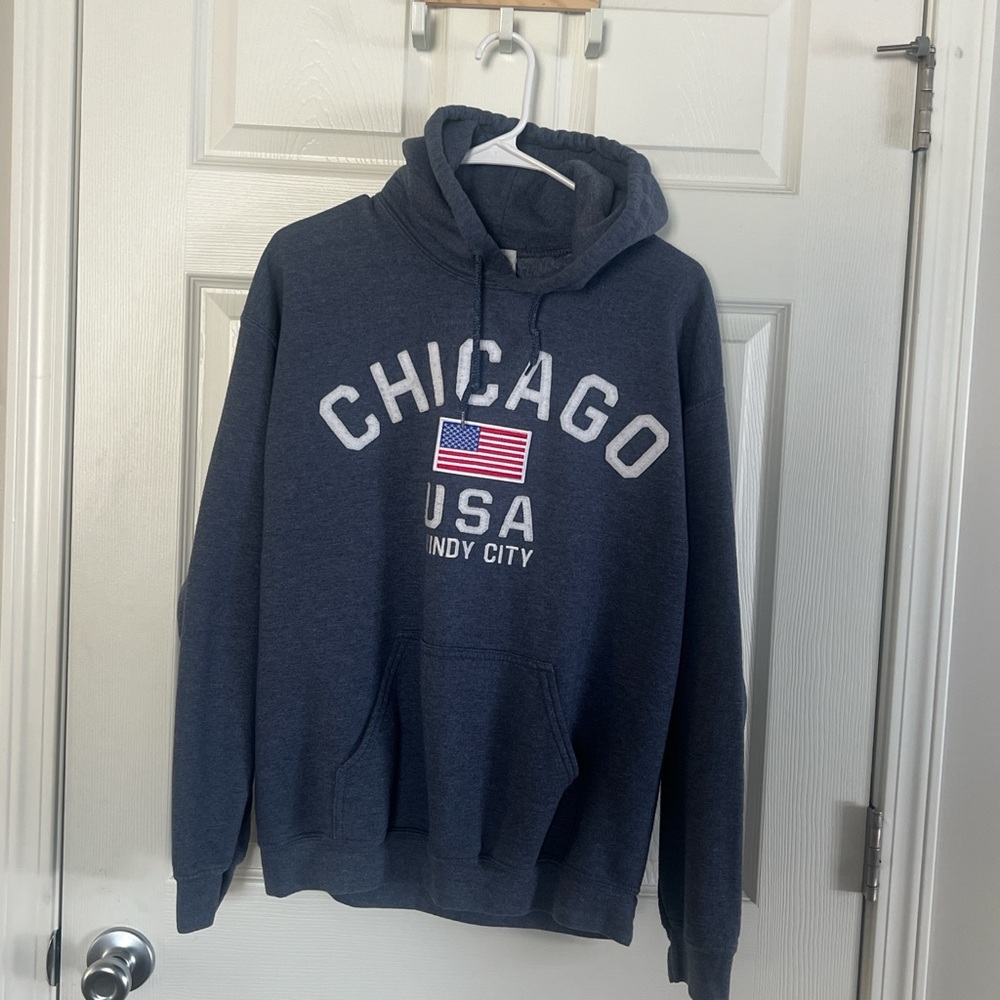 Chicago USA Navy Hoodie